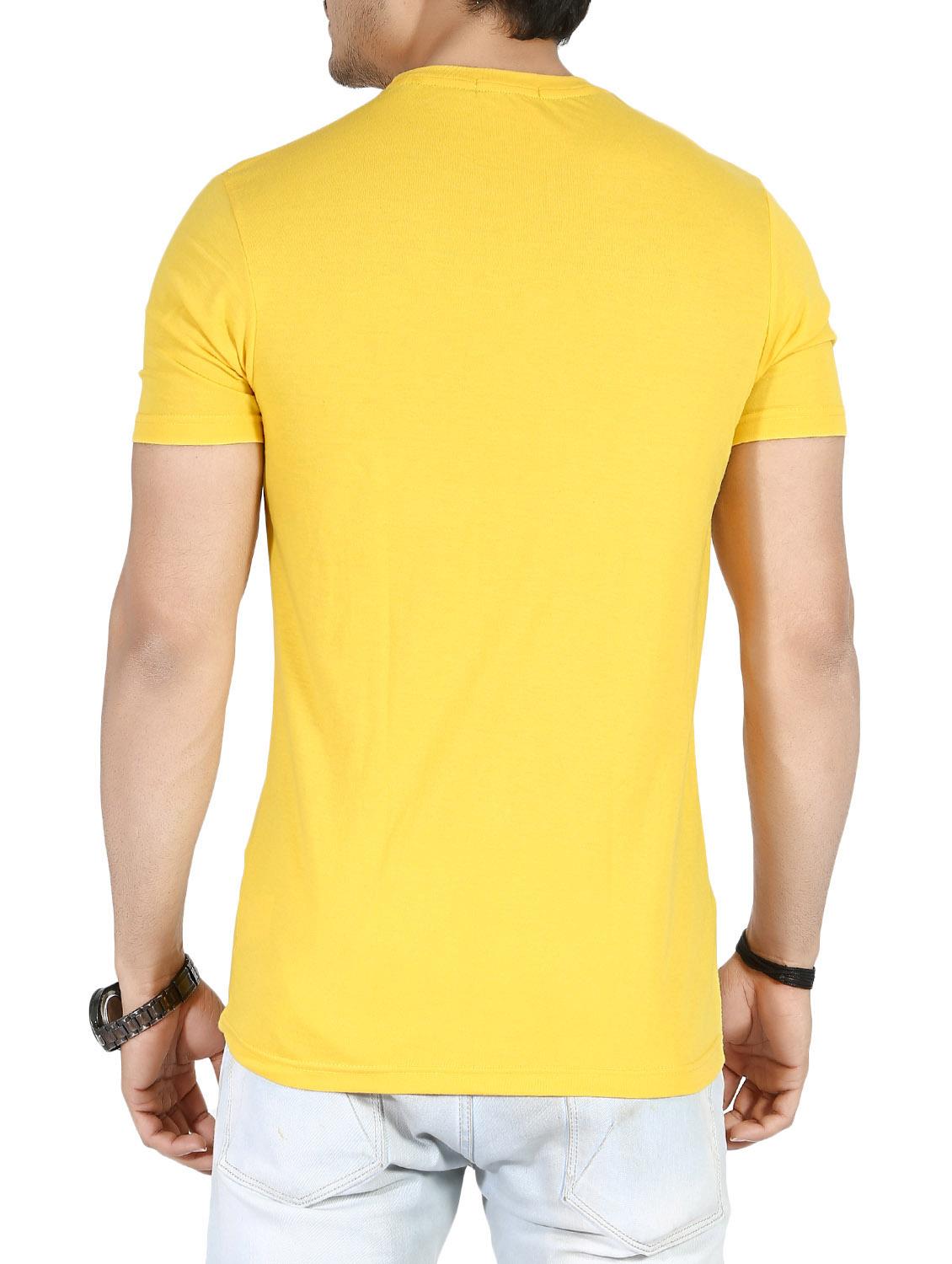 yellow cotton t-shirt - 14529929 - Zoom Image - 3