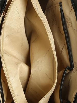 black leatherette regular handbag - 14530327 - Standard Image - 3