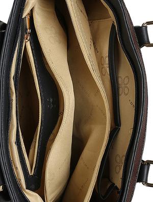 multi colored leatherette regular handbag - 14530330 - Standard Image - 3
