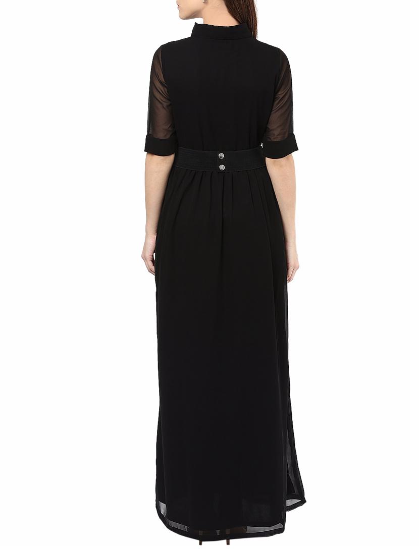 black belted maxi dress - 14531453 - Zoom Image - 3