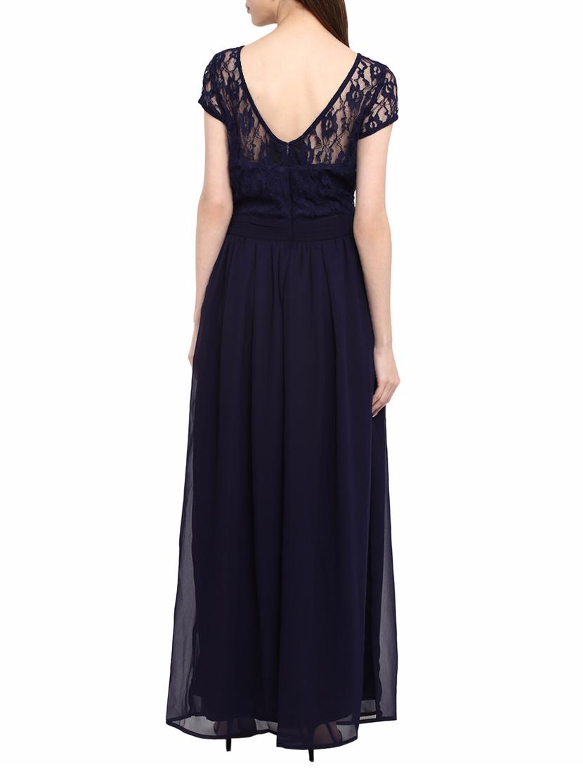 navy blue maxi dress - 14531463 - Zoom Image - 3
