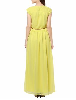 v neck belted maxi dress - 14531481 - Standard Image - 3