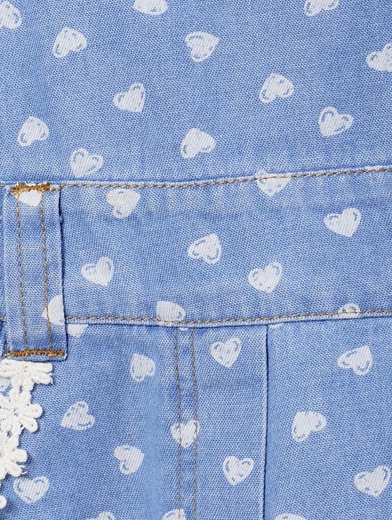 blue cotton dungaree - 14531865 - Zoom Image - 3