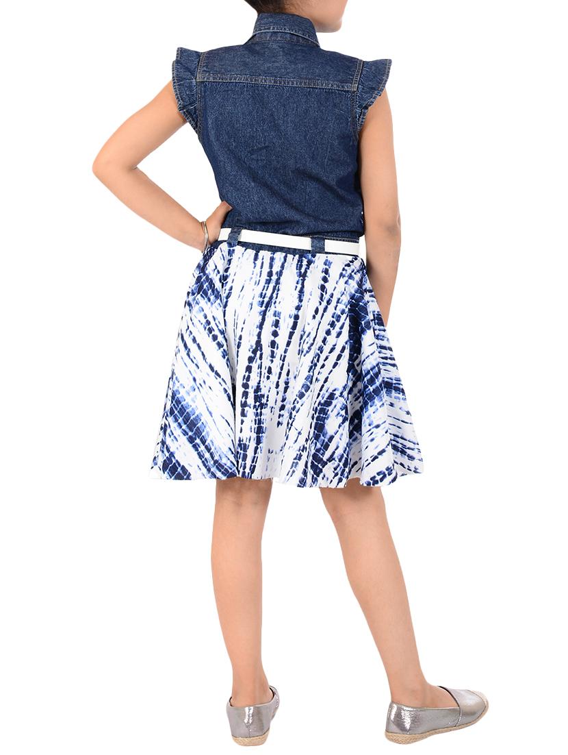 navy blue cotton frock - 14532494 - Zoom Image - 3
