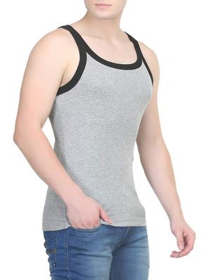 grey cotton vest (Set Of 2) - 14533548 - Standard Image - 3