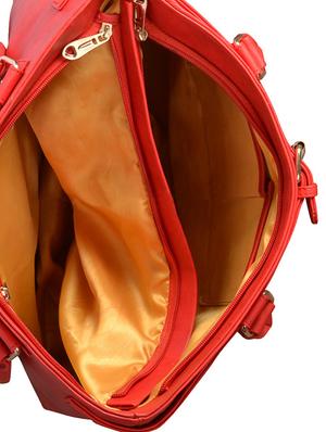 red leatherette regular handbag - 14533611 - Standard Image - 3