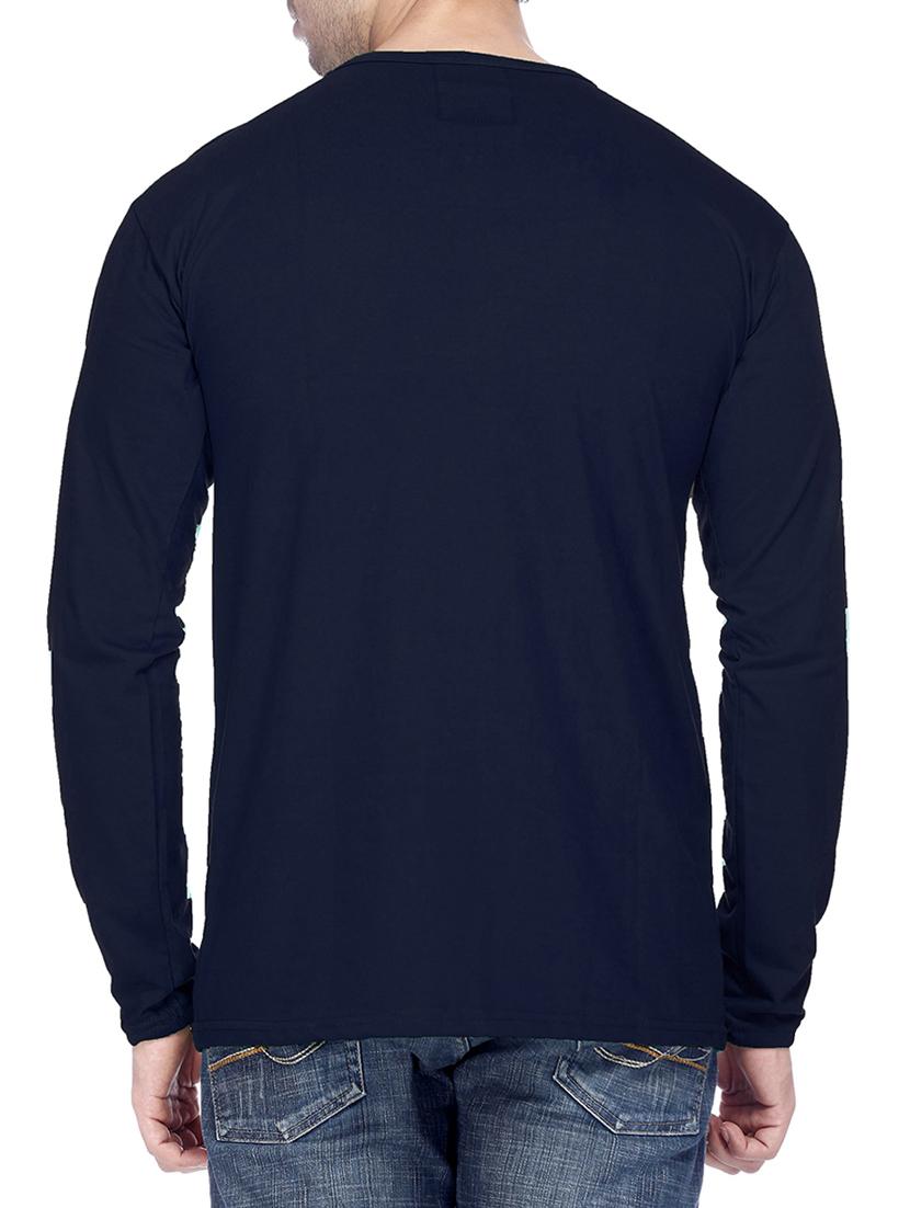 navy blue cotton t-shirt - 14533833 - Zoom Image - 3