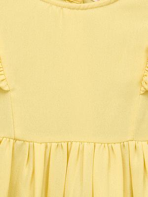 yellow polyester frock - 14533988 - Standard Image - 3