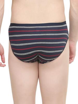 navy blue cotton boxers brief - 14536222 - Standard Image - 3