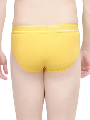 yellow cotton brief - 14536225 - Standard Image - 3