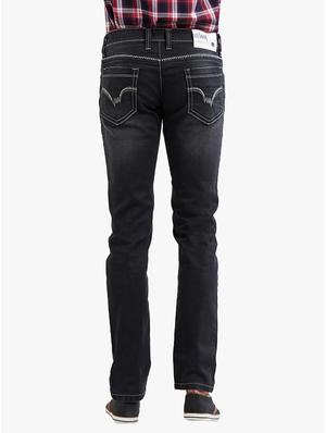 black cotton washed jeans - 14536502 - Standard Image - 3