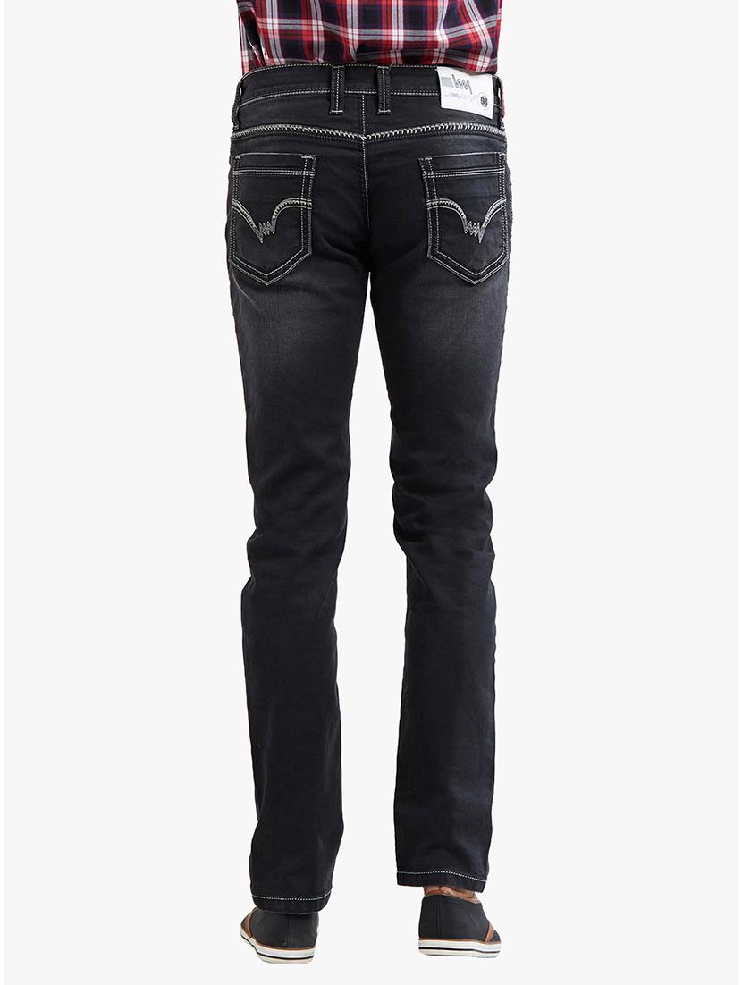 black cotton washed jeans - 14536502 - Zoom Image - 3