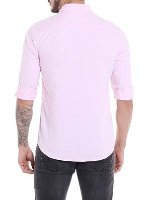 pink cotton casual shirt - 14537493 - Standard Image - 3