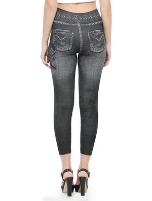 grey printed jegging - 14537993 - Standard Image - 3