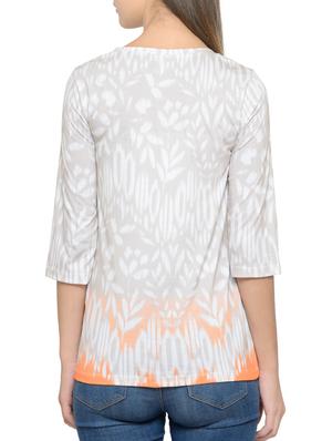 white printed cotton top - 14539537 - Standard Image - 3