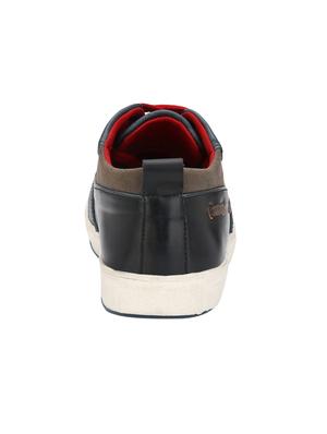 blue leatherette lace up sneaker - 14539912 - Standard Image - 3