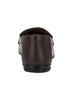 brown leatherette formal slip on - 14539927 - Standard Image - 3