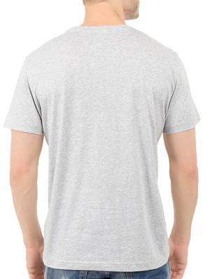 grey cotton chest print tshirt - 14539976 - Standard Image - 3