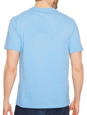 blue cotton chest print tshirt - 14540003 - Standard Image - 3
