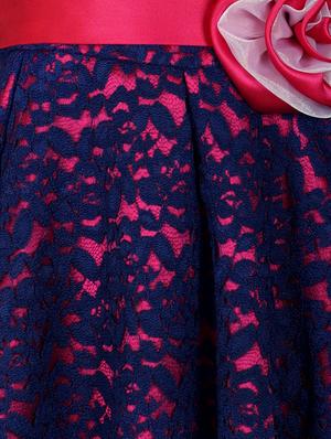 navy blue net frock - 14542032 - Standard Image - 3