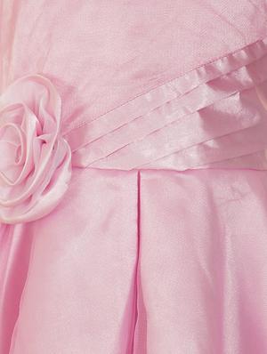 pink polyester frock - 14542034 - Standard Image - 3