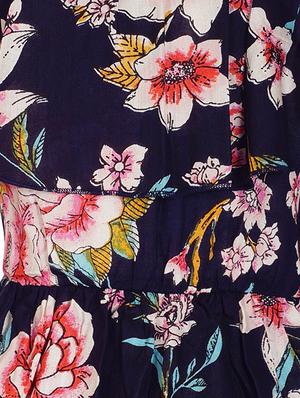 blue rayon frock - 14542036 - Standard Image - 3