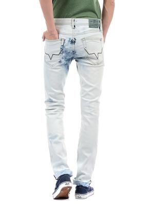 blue cotton washed jeans - 14542098 - Standard Image - 3