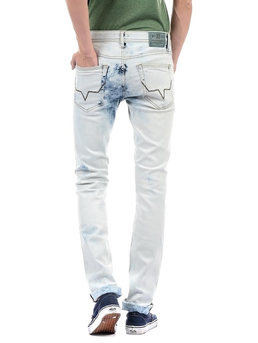 blue cotton washed jeans - 14542098 - Zoom Image - 3