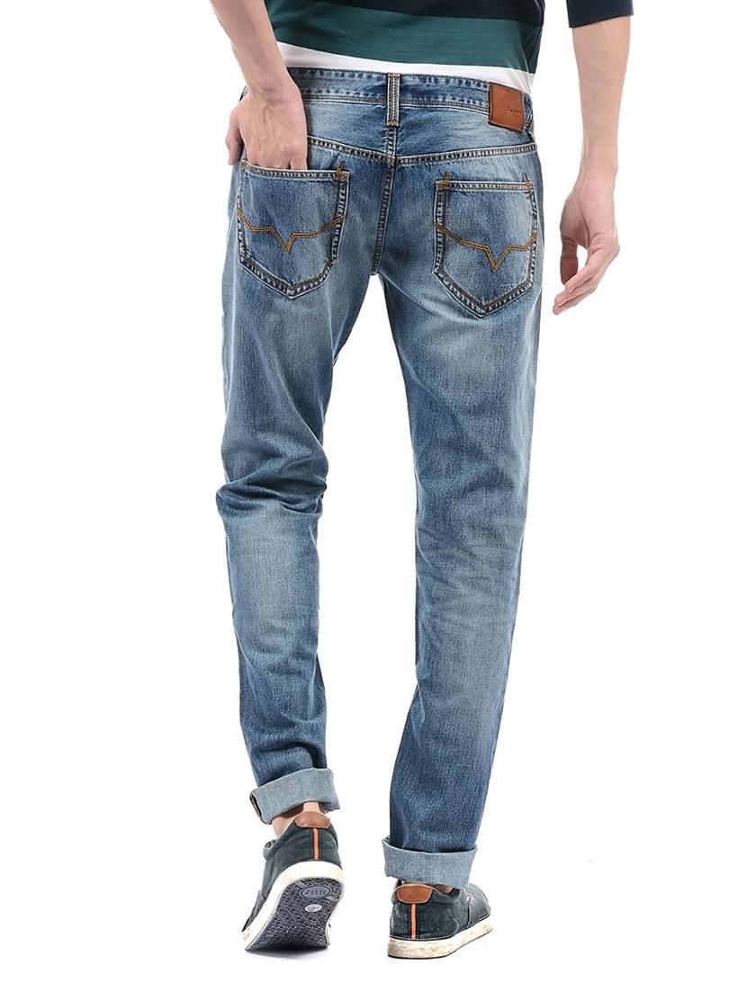 blue cotton ripped jeans - 14542112 - Zoom Image - 3