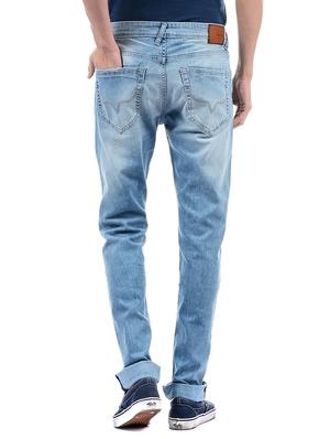 blue cotton washed jeans - 14542120 - Standard Image - 3