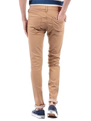 brown cotton plain jeans - 14542134 - Standard Image - 3