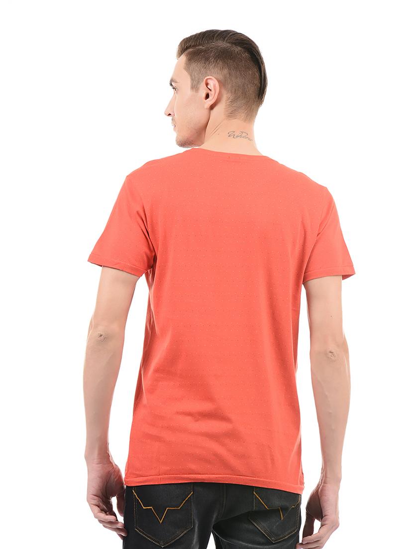 red cotton t-shirt - 14542193 - Zoom Image - 3