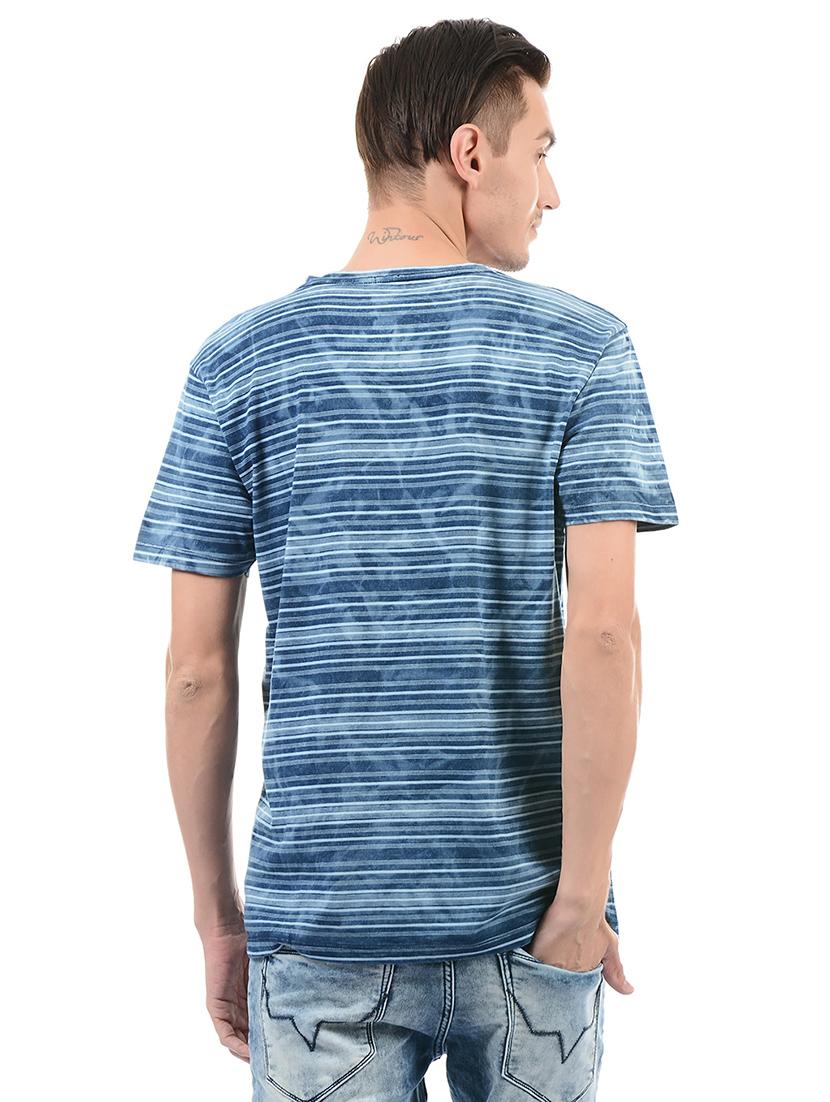 blue cotton t-shirt - 14542225 - Zoom Image - 3
