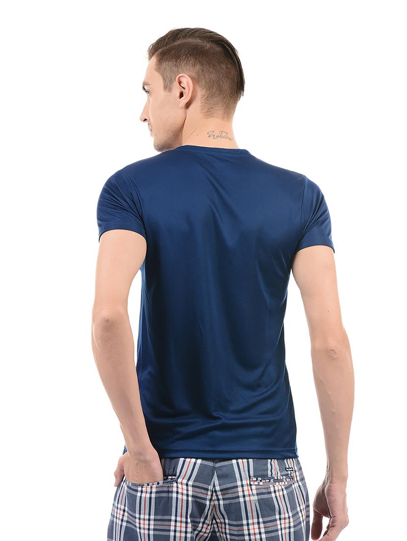 navy blue cotton t-shirt - 14542246 - Zoom Image - 3