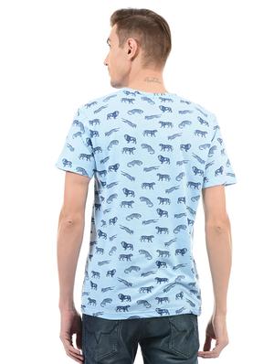 blue cotton t-shirt - 14542262 - Standard Image - 3