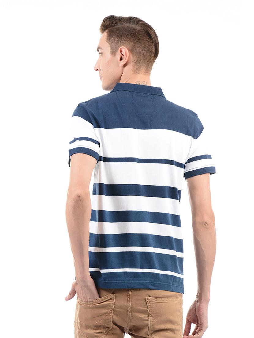 dark blue cotton t-shirt - 14542278 - Zoom Image - 3