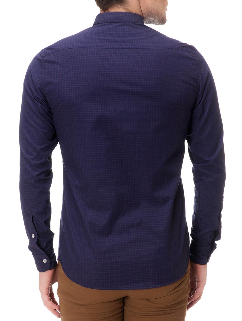 navy blue cotton casual shirt - 14542319 - Zoom Image - 3