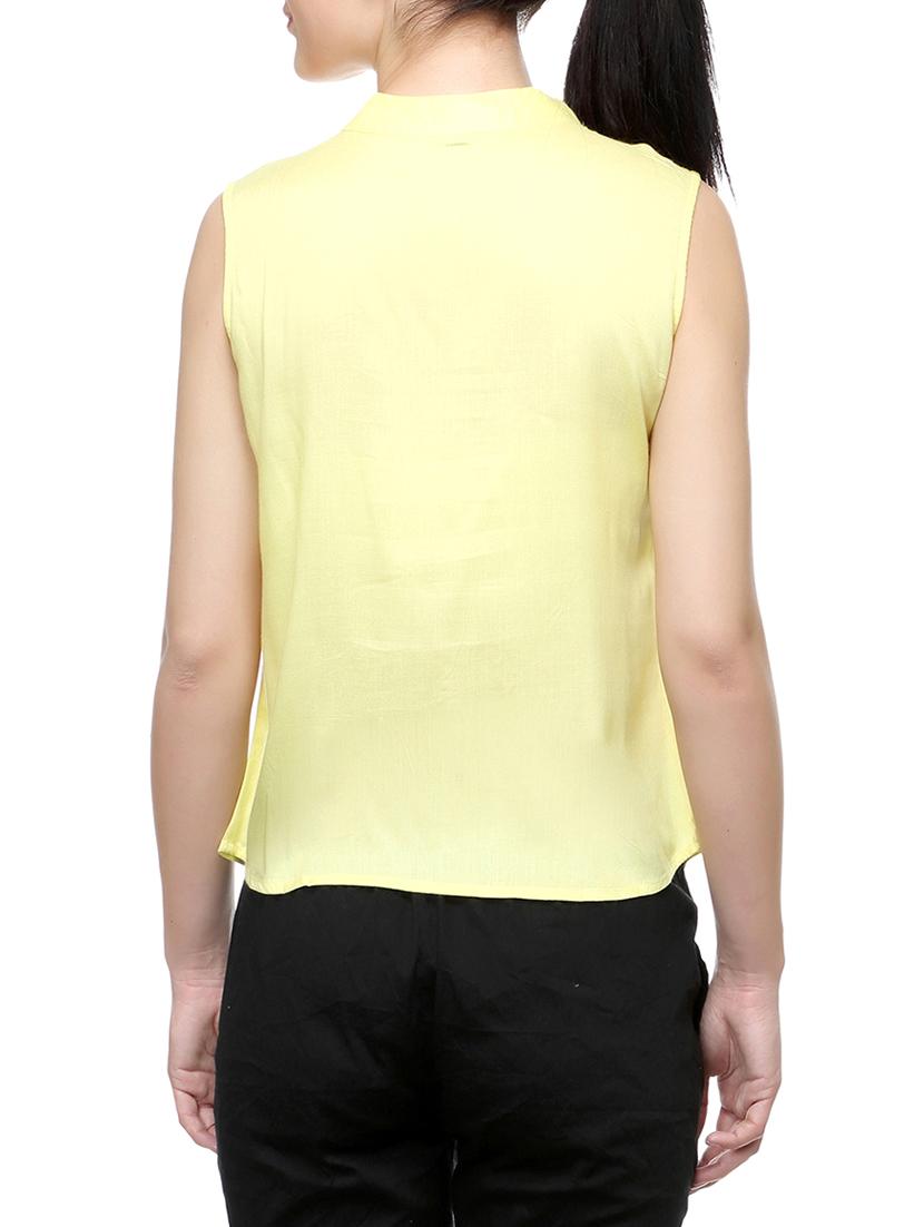 yellow solid top - 14542420 - Zoom Image - 3