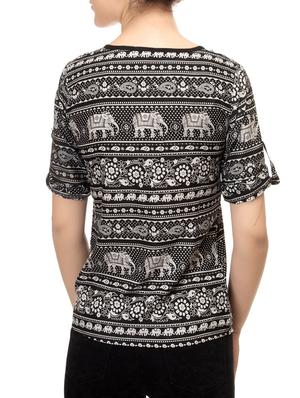 black printed top - 14543136 - Standard Image - 3