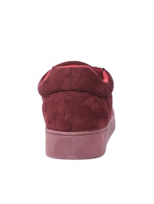 maroon lace-up sneaker - 14543840 - Standard Image - 3