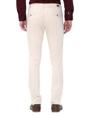 beige cotton chinos casual trousers - 14543945 - Standard Image - 3