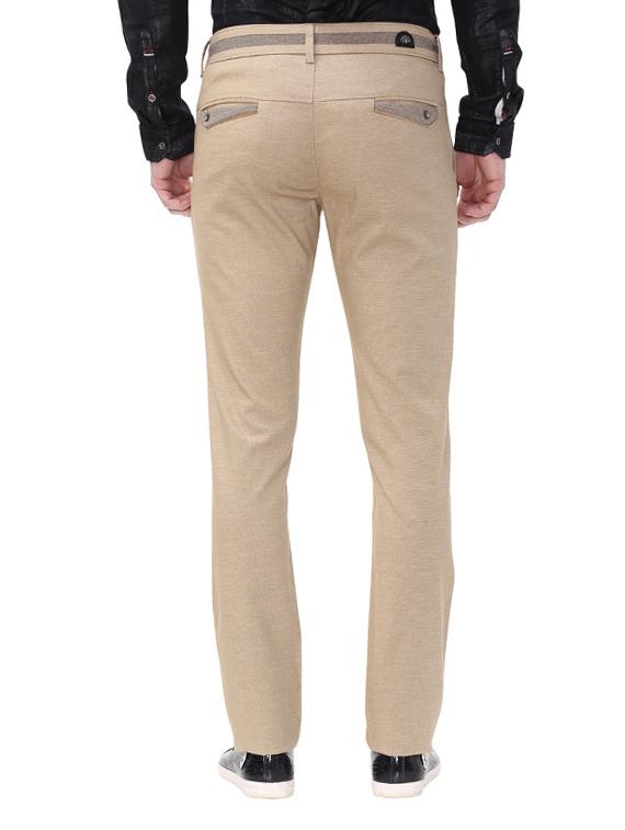 beige cotton chinos casual trousers - 14543952 - Zoom Image - 3