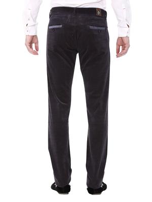 black cotton corduroy casual trousers - 14543976 - Standard Image - 3