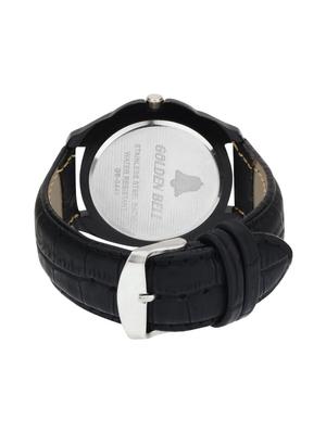 Golden Bell Original Black Dial Black Strap Analog Wrist Watch for Men - GB-446 - 14544067 - Standard Image - 3