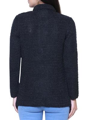 grey woolen cardigan - 14544387 - Standard Image - 3