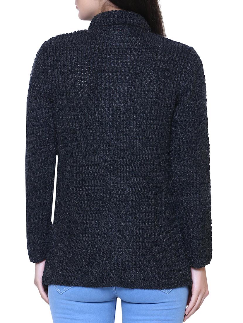 grey woolen cardigan - 14544387 - Zoom Image - 3