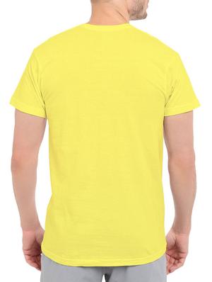 yellow cotton chest print tshirt - 14544631 - Standard Image - 3