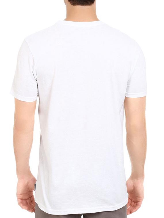 white cotton chest print tshirt - 14544660 - Zoom Image - 3