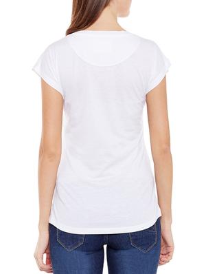 white printed tee - 14544899 - Standard Image - 3