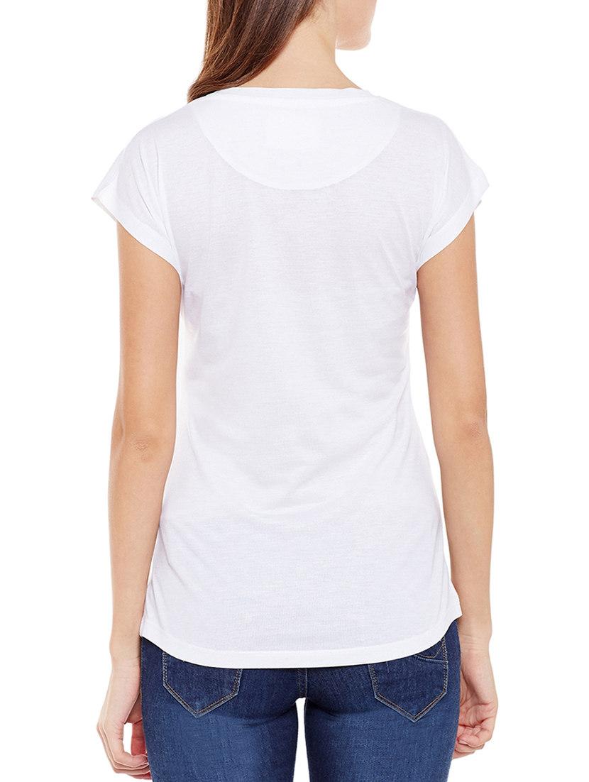 white printed tee - 14544899 - Zoom Image - 3